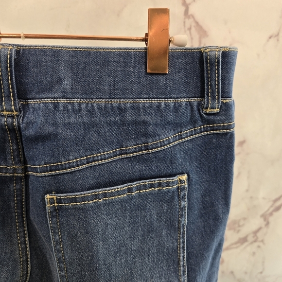 Betabrand Jeans Women Small Petite Skinny Leg Denim High 4 Pocket Ashbury Short - Picture 10 of 10